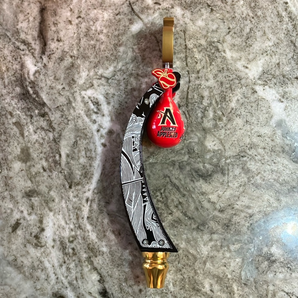 Johnny Appleseed Hard Apple Cider Tap Handle